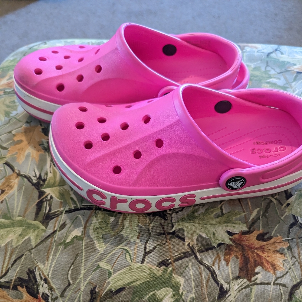 Pink Crocs